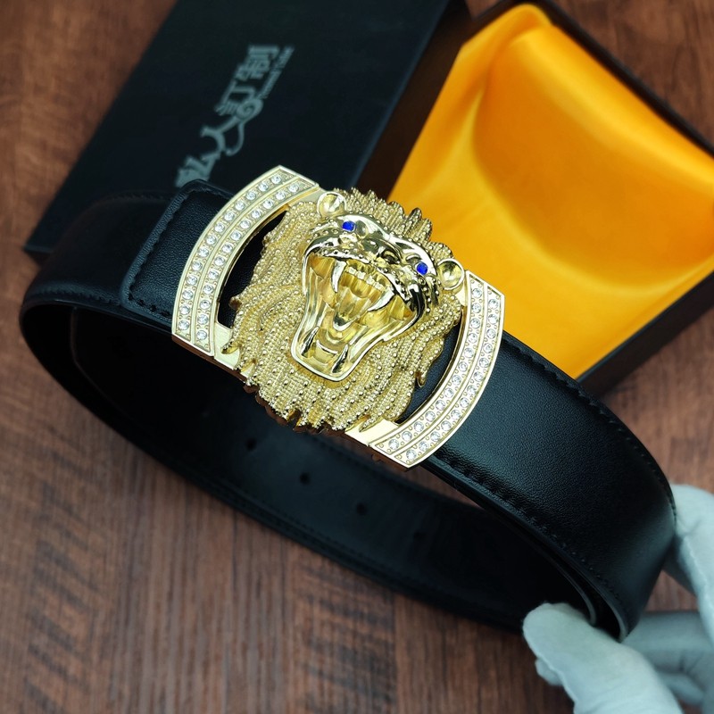 狮子大开口男士真皮腰带纯黑牛皮青年个性镶钻牛仔裤腰带打孔皮带,服饰配件/皮带/帽子/围巾,腰带/皮带/腰链,淘宝优惠券,粉丝福利购,淘宝优惠卷