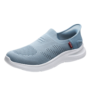 足力健老人鞋正品旗舰店中老年健步鞋网面男2024年新款夏季凉爽鞋