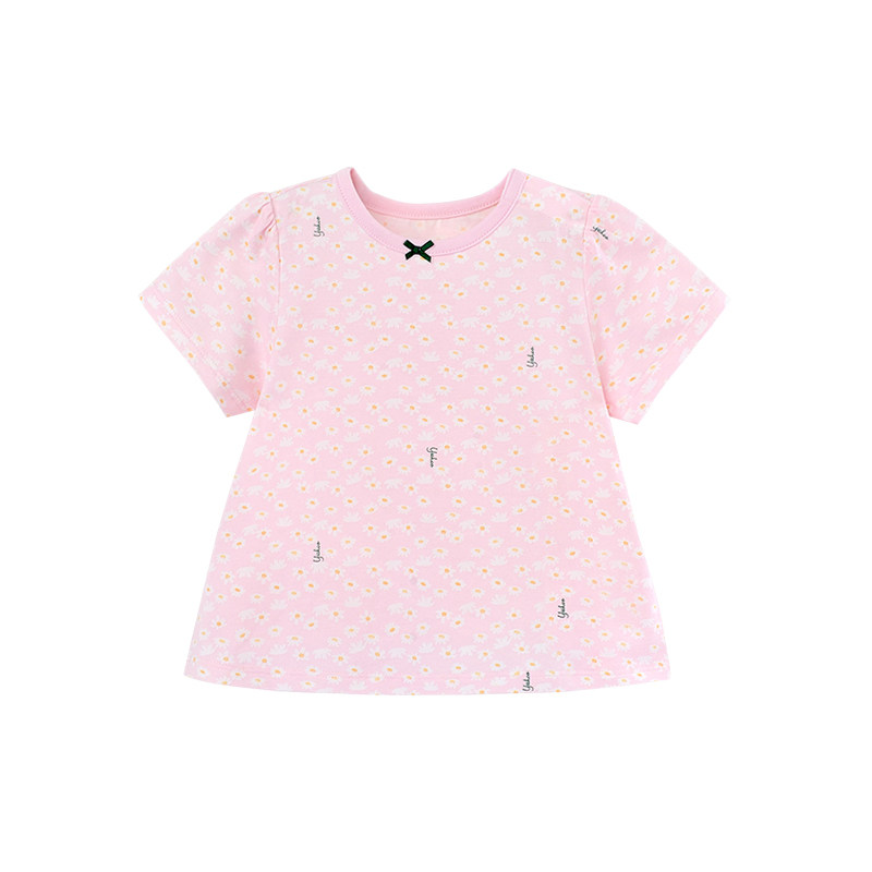 YINGS CHILDRENS LOUNGEWEAR BABY GIRLS SUMMER THIN SHORT SLEEVE VEST SHORTS SWEET AND CUTE COOL AND COMFORTABLE