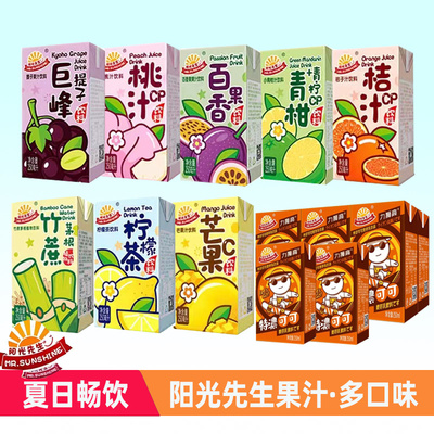 阳光先生果味果汁柠檬茶饮品