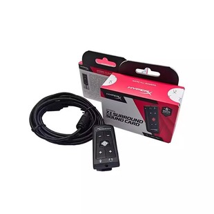 7.1声道 AMP声卡3.5mm转USB 电脑吃鸡游戏耳机 飓风 HYPERX灵音