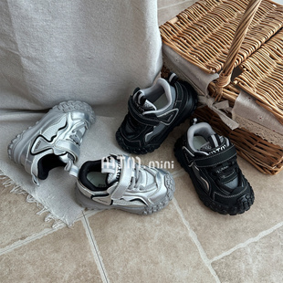 儿童运动鞋2025春秋新款学步鞋女童休闲鞋子轮胎鞋防滑男童老爹鞋