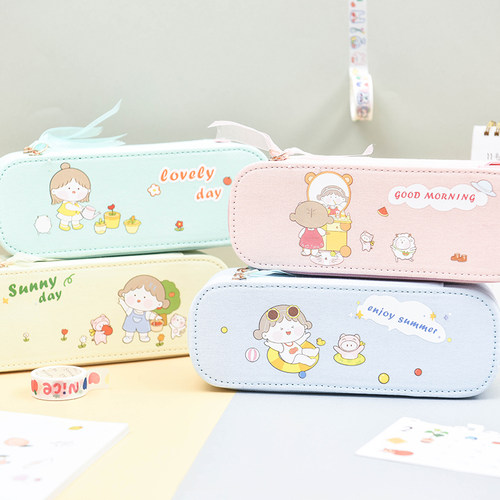 帆布大容量手工高颜值原创铅笔盒