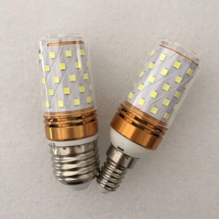 超亮玉米灯E14螺口餐厅护目节能家用吊灯螺旋灯泡三色暖白螺纹led