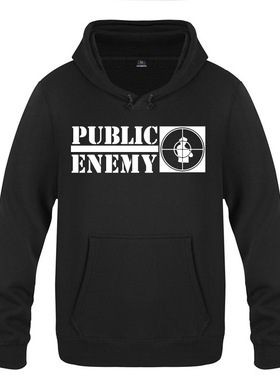 2018秋冬新款男式连帽卫衣 Public Enemy 全民公敌组合 音乐说唱