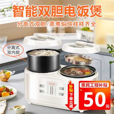 智能双胆多功能电饭煲