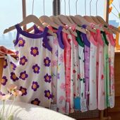 宝宝新款 吊带连衣裙儿童碎花公主裙女童冰丝童装 新品 女童2024夏季