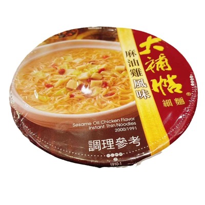 统一大补贴当归鸭风味面碗装