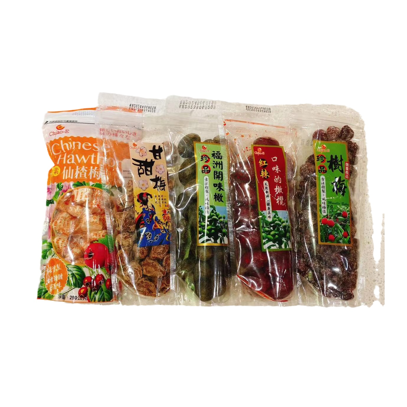 台湾蜜饯巧益甘甜梅/辣味橄榄/开胃橄榄/树梅/仙楂梅/开胃黄橄榄