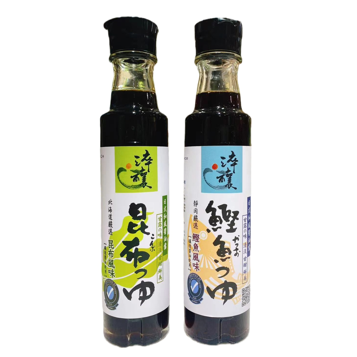 台湾原装进口味全日式和风酱油露300ml瓶装昆布/鲣鱼风味酿造酱油