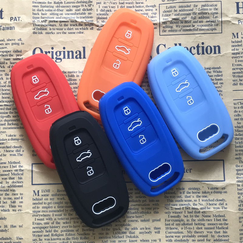 新奥迪RS6 RS7 R8 SQ5 S5 S6 S7 S8硅胶钥匙套 专用钥匙包 遥控套