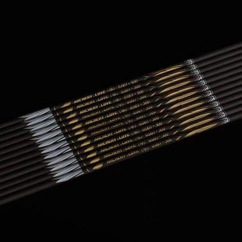 纯碳箭 爱射箭 隼 反曲弓 复合弓 竞技 射准箭 4.2内径 含配件包