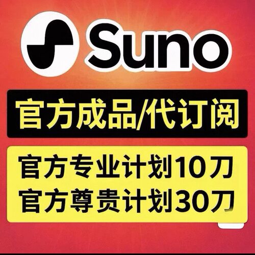 国际版Suno Ai音乐充值 suno充值 suno代充 suno.com正版