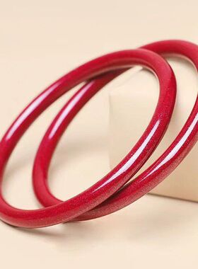 矿石紫金万事帝王镯子原朱砂手镯