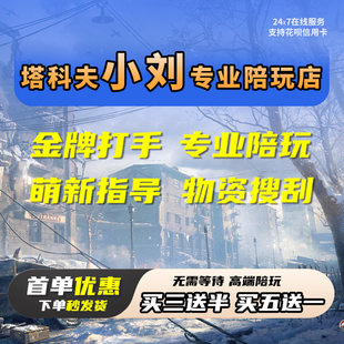 逃离塔科夫陪玩代肝保镖萌新指导绿玩卢布买金任务装备等级竞技场