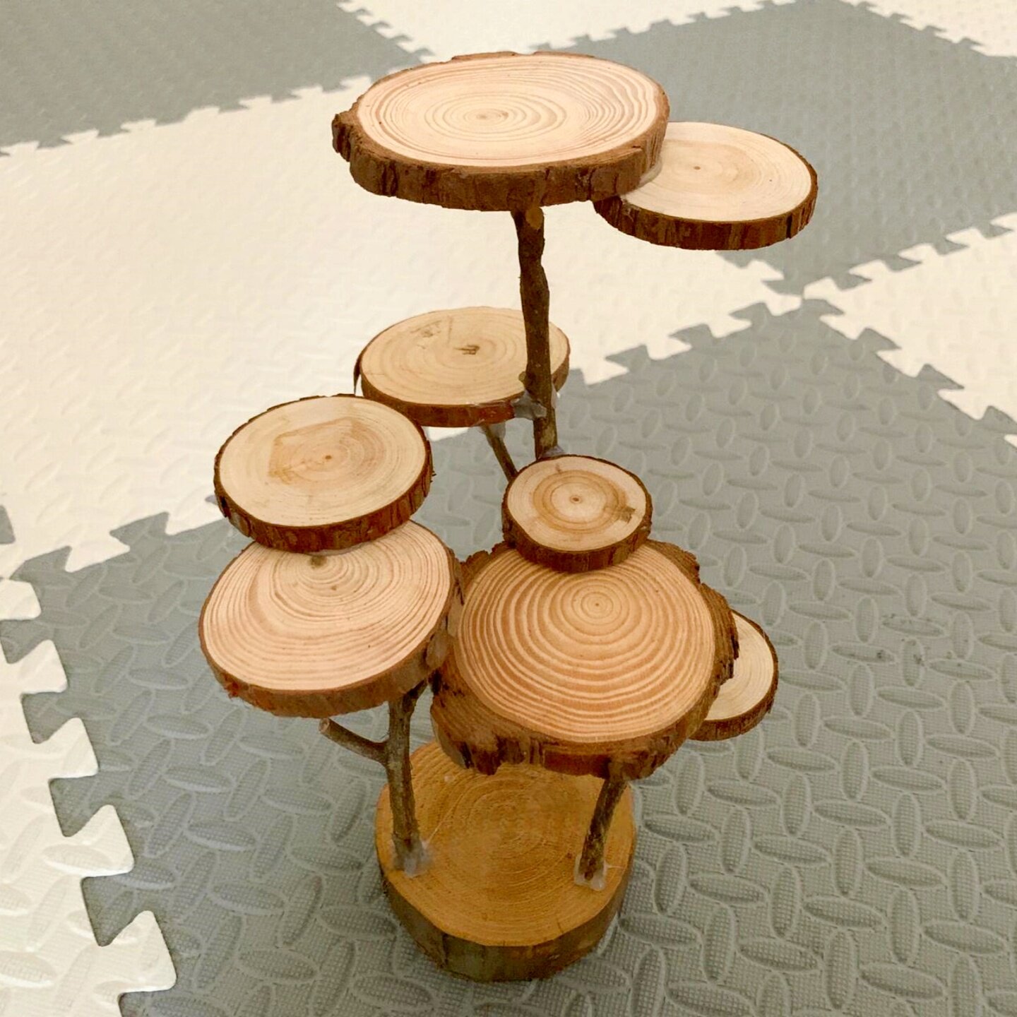 圆木片手工diy材料包木工坊投放低结构环创幼儿园户外自然物树枝