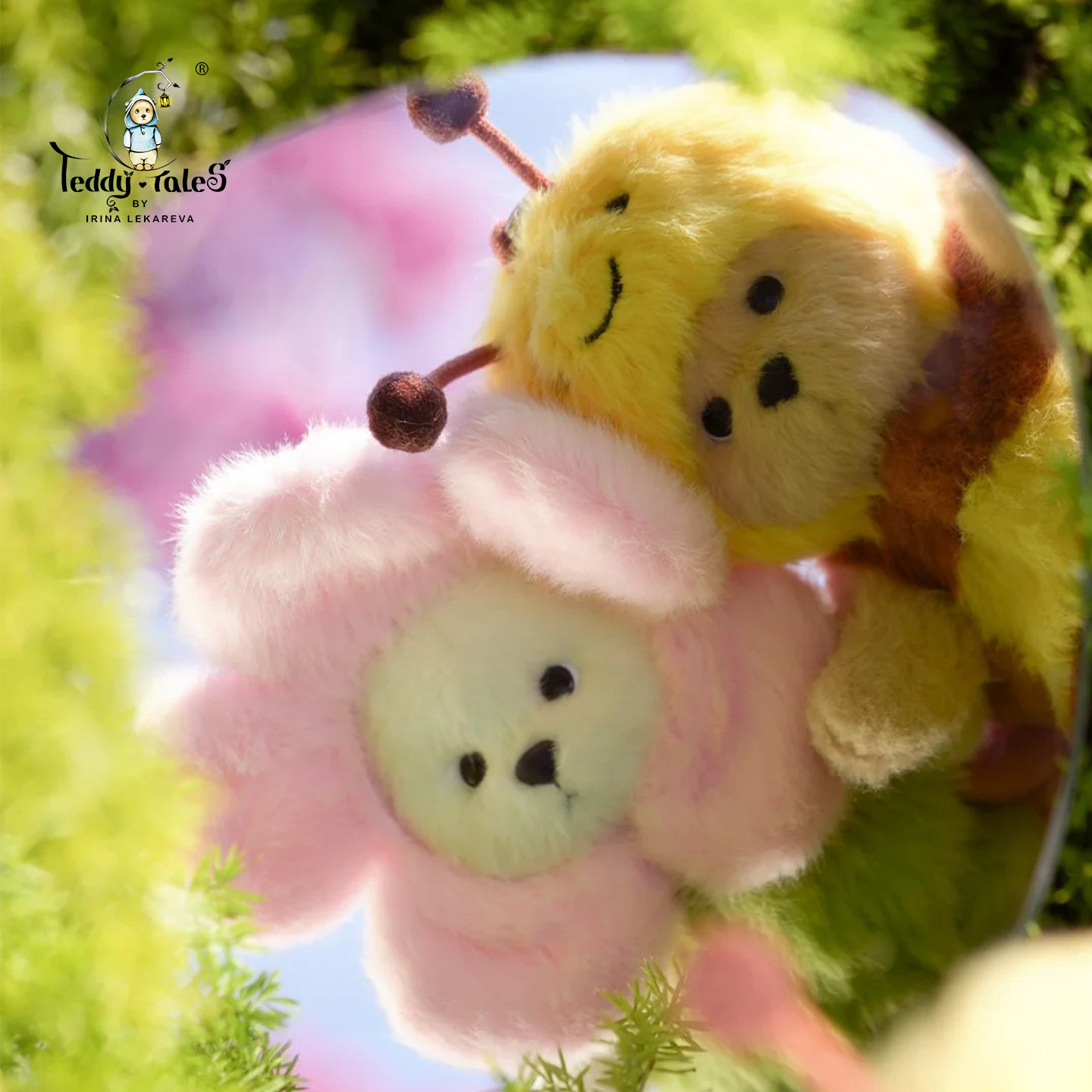 【15cm挂偶】TeddyTales口袋莉娜熊鲨鱼包包挂件小熊公