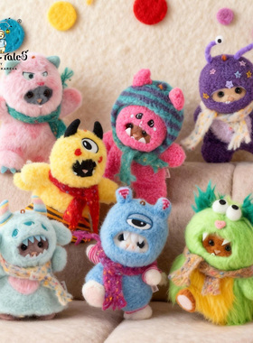 TeddyTales莉娜熊毛绒挂件潮玩盲盒小怪兽情绪萌兽生日礼物玩偶