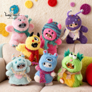 TeddyTales莉娜熊毛绒挂件潮玩盲盒小怪兽情绪萌兽生日礼物玩偶