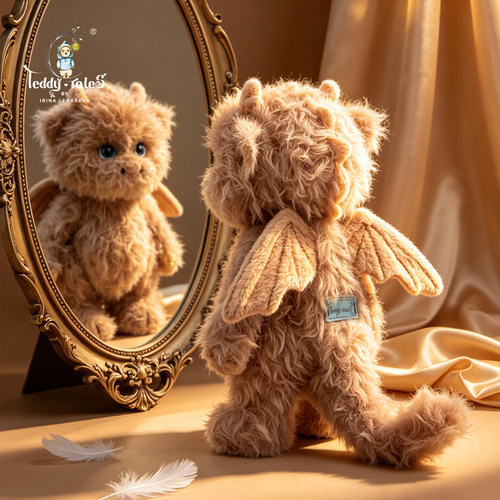 TeddyTales莉娜龙马海毛龙玩偶毛绒公仔毛绒毛茸茸女生生日礼物