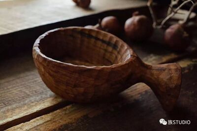 创意大小可定制的柚木鲸鱼碗餐具