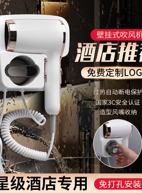 酒店宾馆吹风机壁挂式家用负离子