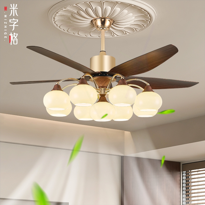 2025新款风扇灯吊扇灯家用一体吊