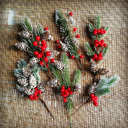 Сделай сам рождественский украшение цветочное кольцо Материал Рождественская елка елка елка снежная сосна сосна сосна последствия