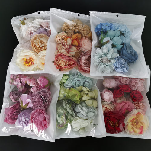 花海大世界仿真花材料包玫瑰花