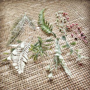 DIY仿真花 满天星 胸花 草花 配件 花环装饰 白霜草 绿叶 塑料花