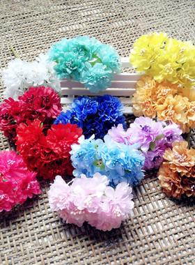 花海大世界diy 仿真花 布花3cm手工花环配件材料 绢花 丁香康乃馨