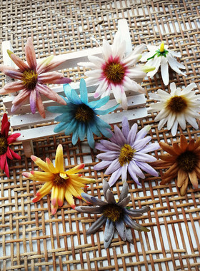 diy仿真花花头花环材料手作雏菊