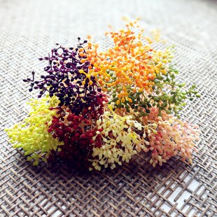 DIY手工头饰半成品婚庆满天星多肉花环材料 拍照写真道具小枝星花