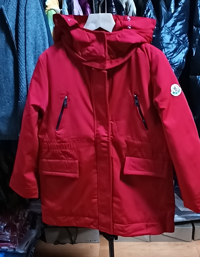 中大童冬季时尚休闲百搭连帽中长款羽绒服外套断码特价