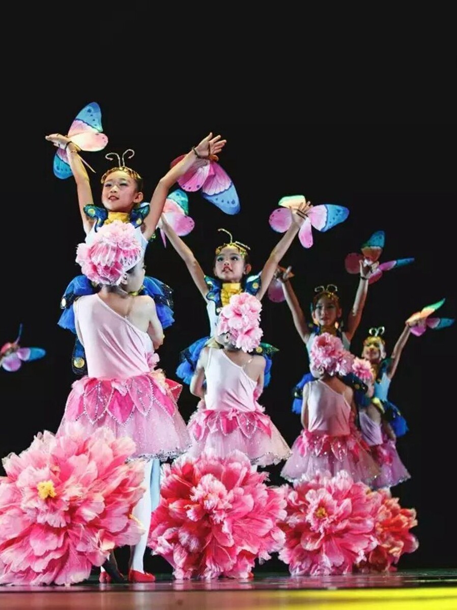 小荷风采还我一片蓝天儿童演出服