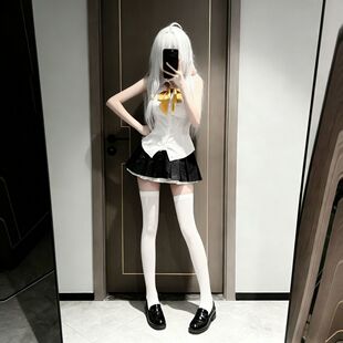 魔女之旅伊蕾娜cos服无袖衬衣jk设计感白色衬衫半身裙学院风套装