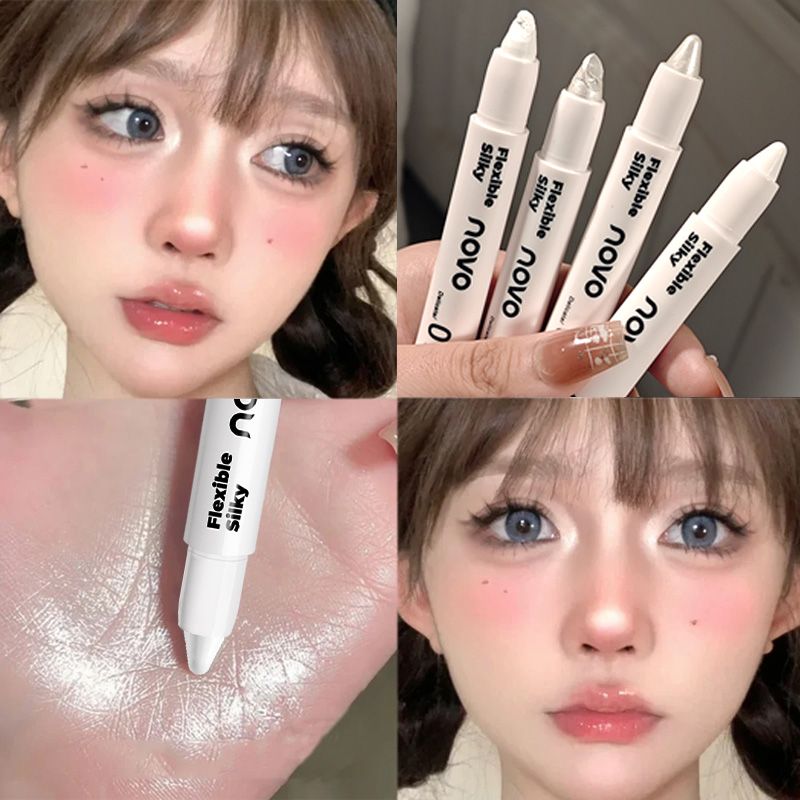 NOVO高光提亮笔美式芭比哑光珠光亮白眼头鼻翼眼影眼部卧蚕笔化妆