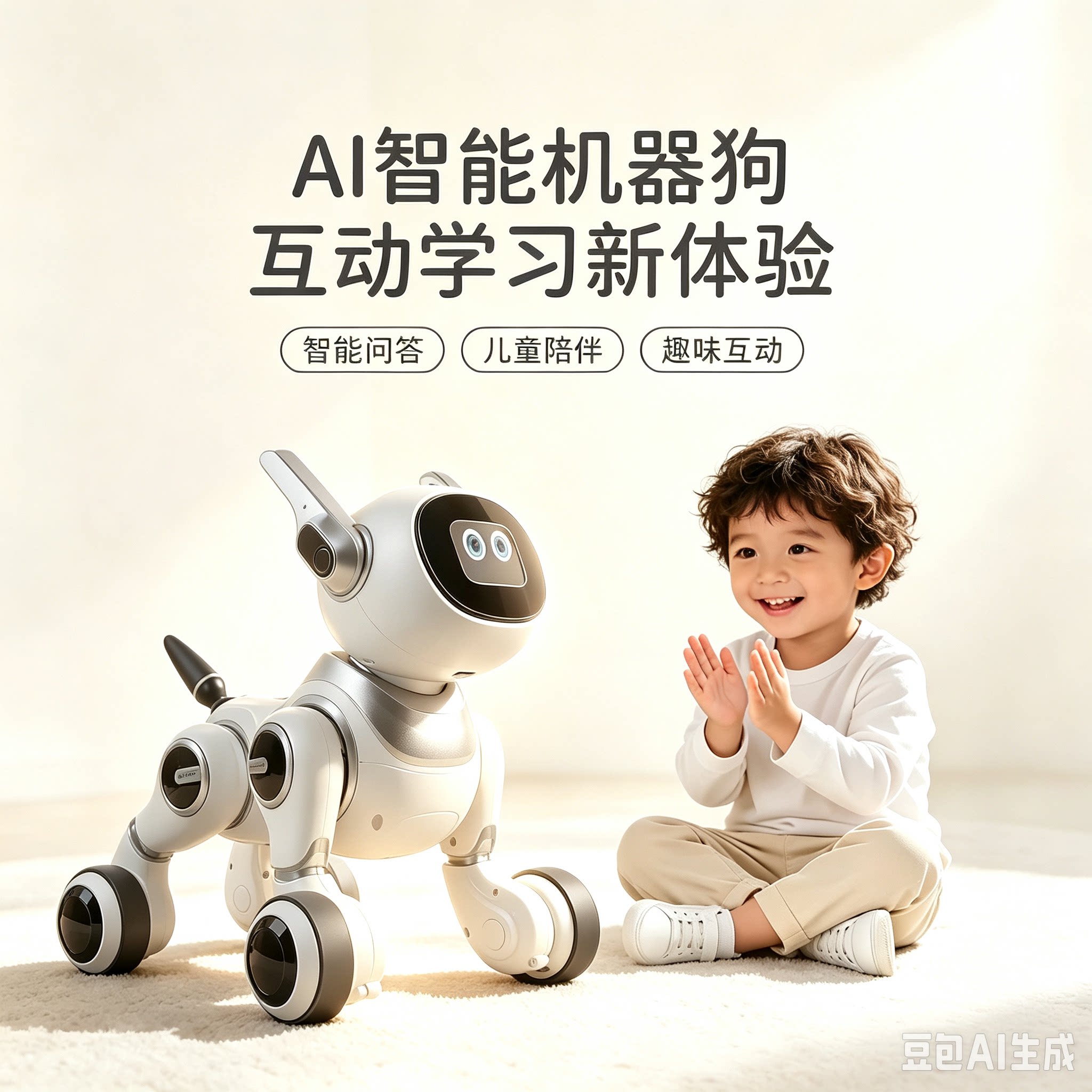AI机器狗玩具男孩2026豆包新款