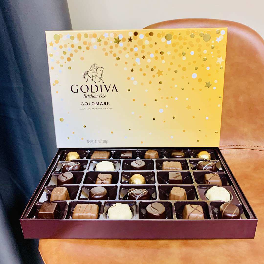 直邮美国进口歌地梵GODIVA高地瓦金装巧克力混装27粒礼盒女生礼物