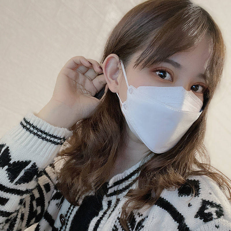 KF94口罩氧化铜彩色韩国一次性成人3D立体鱼嘴防护男女透气防尘