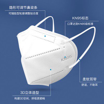 尘防雾霾防护口罩n95口罩五