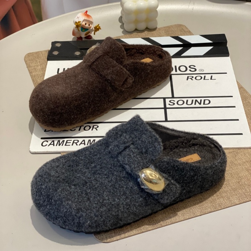 2025年新款圆头软底拼色休闲鞋