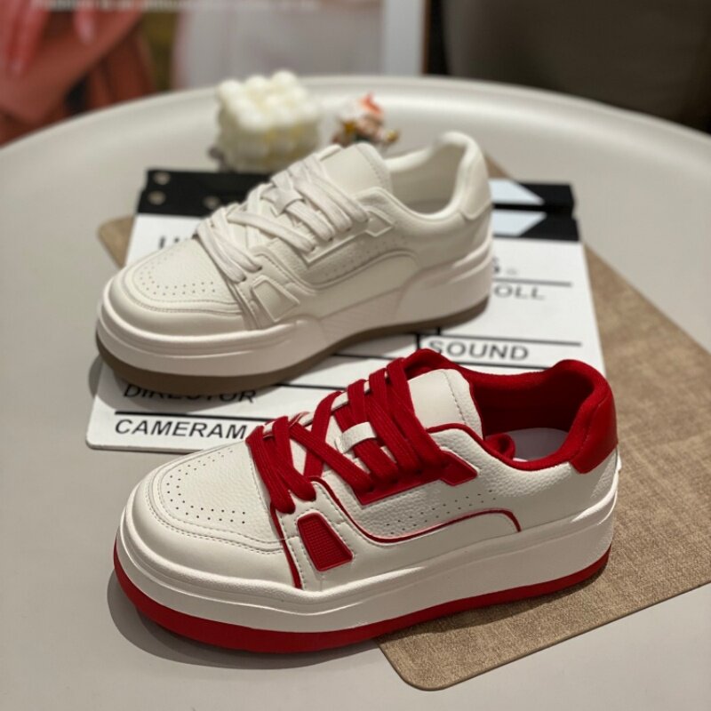 厚底增高百搭女款小白鞋