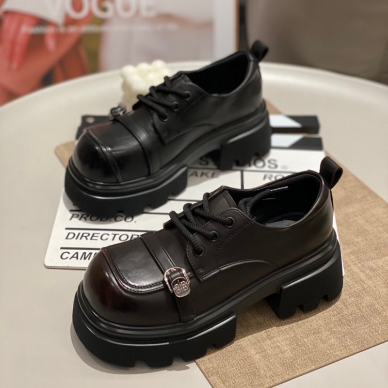 英伦风皮带扣系带厚底鞋女2026圆头日常低帮百搭学院风内增高单鞋,女鞋,时尚休闲鞋,淘宝优惠券,粉丝福利购,淘宝优惠卷