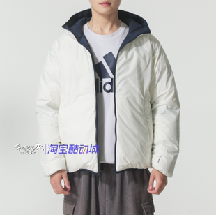 adidas阿迪达斯2026男女同款冬季保暖双面穿运动宽松羽绒服KC2491