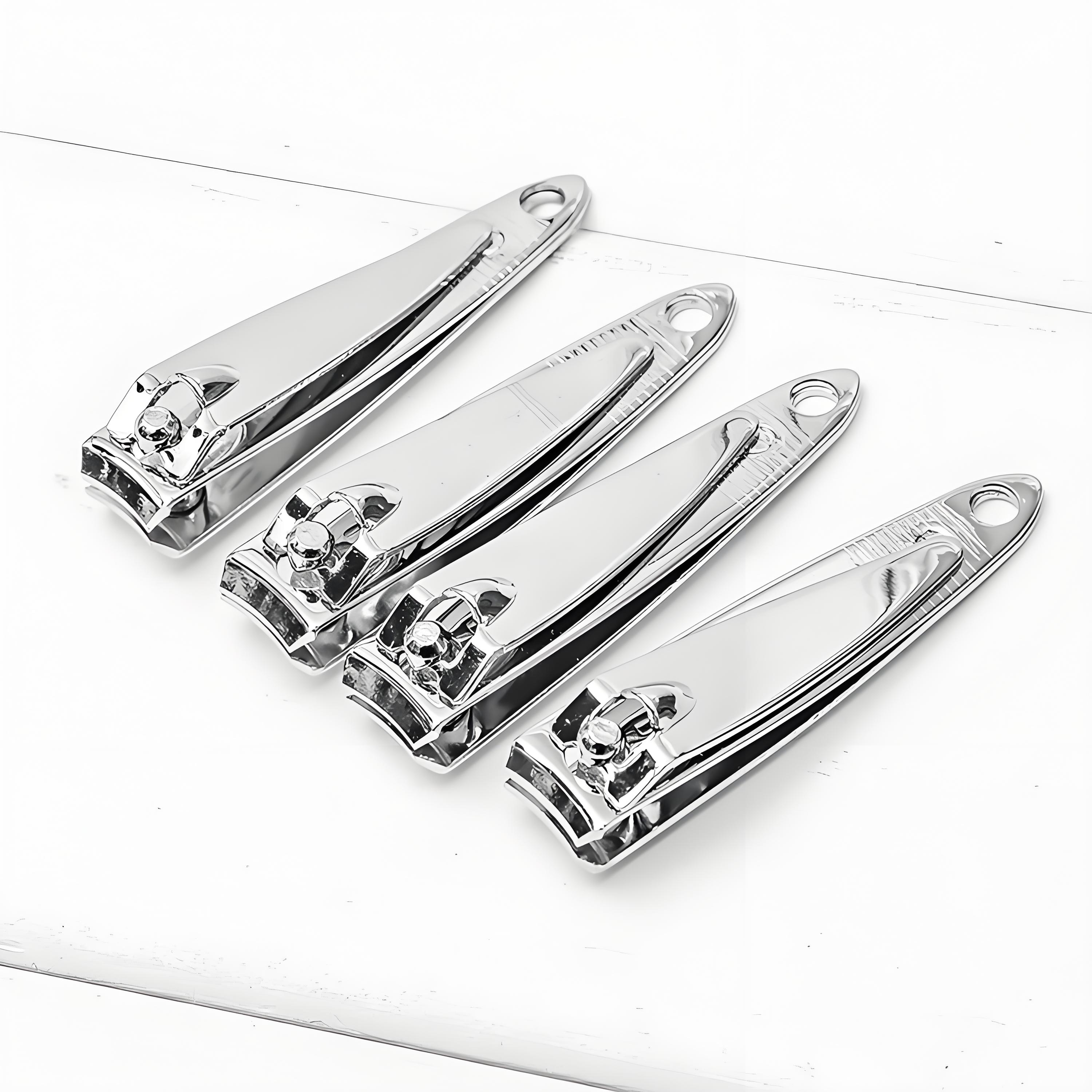 不锈钢成人指甲剪平剪平口款美甲工具家用便携小号新款光面指甲钳