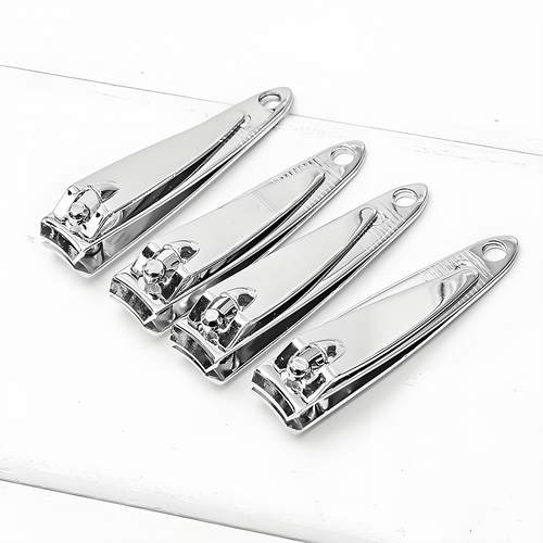 不锈钢成人指甲剪平剪平口款美甲工具家用便携小号新款光面指甲钳