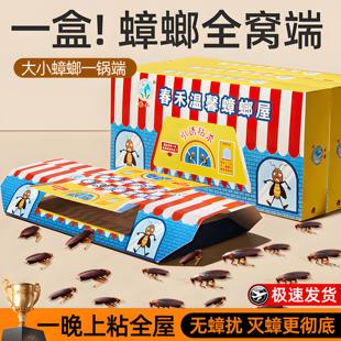 灭蟑螂专用贴强力粘蟑螂屋捕捉器厨房杀除蟑螂药无毒家用全窝端