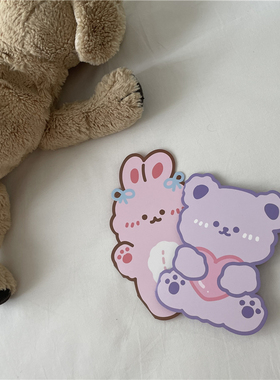 chubby baby*可可爱爱没有脑袋~插画风卡通熊折叠祝福小卡片贺卡