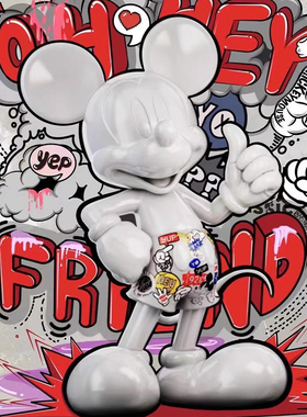 现货正版MORSTORM迪士尼点赞米奇电镀米老鼠手办摆件潮玩礼物公仔